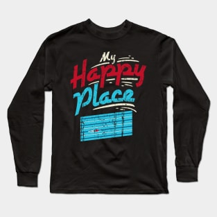 My Happy Place Swimming Pool - Swim Team Swimmer Gift Long Sleeve T-Shirt